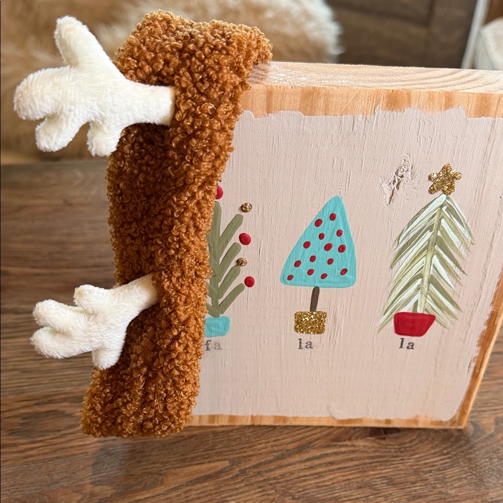 Brown Fuzzy Kids Headband with Antler Design - Picture 2 of 16